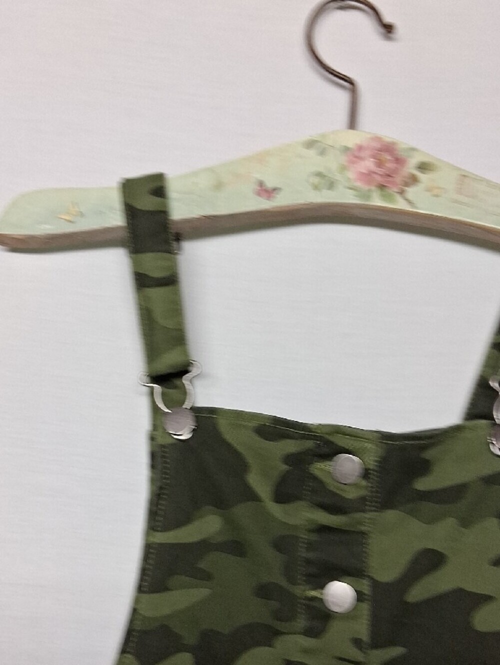 Tinseltown Olive Green Camo Overall Dress - Picture 6 of 8